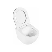 Подвесной унитаз BelBagno UNO безободковый с сиденьем Soft Close BB3105CHR/SC