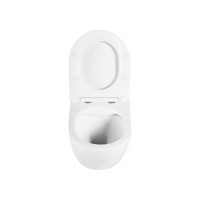 Подвесной унитаз BelBagno UNO безободковый с сиденьем Soft Close BB3105CHR/SC