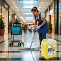 Средство для мытья пола LAIMA 5 кг, PROFESSIONAL концентрат, Лимон, 601606