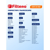 Мешки KAR 50 IND (4 шт; 70 л) для пылесоса Karcher, Bosch, Dewalt, Festool, Flex, Hilti, Milwaukee, Nilfisk, Sparky FILTERO 05928