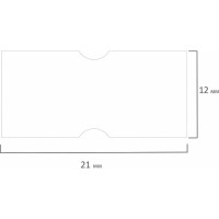 Этикет-лента BRAUBERG 21x12 мм, прямоугольная, белая, комплект 5 рулонов по 600 шт. 114207