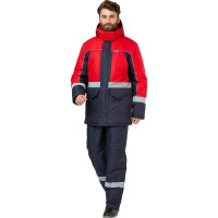 Куртка Эксперт Спецодежда Сунтар, темно-синий/красный, р. 56-58, рост 170-176 6446000044639
