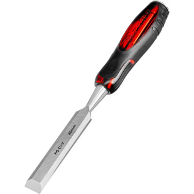 Долото-стамеска MATRIX "Тигровый глаз", 20 мм, двухкомпонентная обрезиненная ручка// 24515