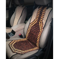 Массажная накидка на переднее сиденье Airline деревянная, желтый/коричневый ADCS001