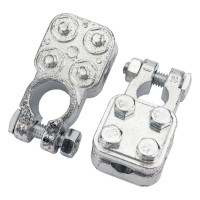 Клеммы АКБ StartVOLT в комплекте цинк, прижимная пластина для проводов до 75мм кв. SBT 019