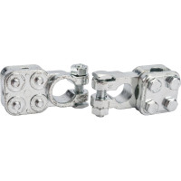 Клеммы АКБ StartVOLT в комплекте цинк, прижимная пластина для проводов до 75мм кв. SBT 019