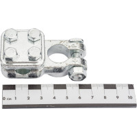 Клеммы АКБ StartVOLT в комплекте цинк, прижимная пластина для проводов до 75мм кв. SBT 019