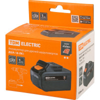 Аккумулятор 18 В, 2 А*ч, Li-Ion, Рубин для дрелей-шуруповертов ДША-18-ЛK1 TDM ELECTRIC SQ1030-0214