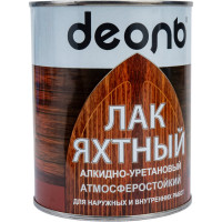 Лак яхтный глянцевый алкидно-уретановый 0.75 л Деоль 00030456
