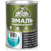 Универсальная алкидная эмаль Эксперт (полуматовая; бирюзовая; 0,8 кг) 31346