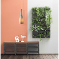 Вертикальный сад Prosperplast IO3W800 S433 CASCADE GARDEN 2 ячейки, 19 см, 78 см, антрацит 067052