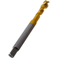 Метчик Partner M8х1.25 HSSE, DIN371, спиральная канавка, Н6, TiN 315080