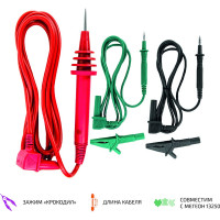 Комплект щупов с крокодилами 13250TL МЕГЕОН к0000037856