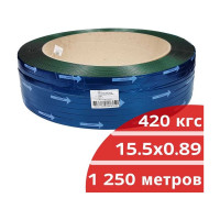 Лента Кордленд ПЭТ, 15,5x0,89x1,25км (420 кгс) зеленый М PET-00074