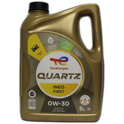 Моторное масло TOTAL QUARTZ INEO FIRST 0W-30 (5л), (Франция), 213833