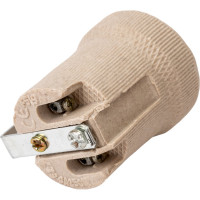 Патрон для лампочки ЮПИТЕР Е27 керамический с держателем JP7701-04