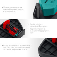 Пружинный угловой зажим KRAFTOOL SCC два диапазона зажима 10-22, 22-40 мм 32205