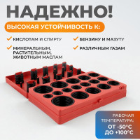 Кольца уплотнительные резиновые 419 шт WIEDERKRAFT WDK-214042
