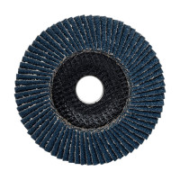 Круг лепестковый торцевой, угловой, цирконат 65% 125х22.2 мм, P-40 ABRAFORM AF-FLAP-CN-125-P40-ZR65