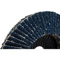 Круг лепестковый торцевой, угловой, цирконат 65% 125х22.2 мм, P-40 ABRAFORM AF-FLAP-CN-125-P40-ZR65