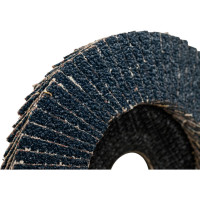 Круг лепестковый торцевой, прямой, цирконат 100% 125х22.2 мм, P-36 ABRAFORM AF-FLAP-FT-125-P36-ZR100