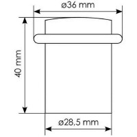 Дверной ограничитель MORELLI DS3 SC цвет - матовый хром 9013951