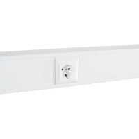 Суппорт с рамкой SPL на 1 пост 45x45 в профиль для кабельных каналов 100x50, 105x50, 10 шт. 100007S