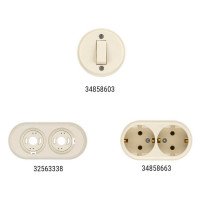 Изолятор TDM ELECTRIC пластиковый, слоновая кость, 100 штук SQ2804-0103