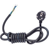 Сетевой шнур с вилкой СПб УПП-5 пвс 3x1,5-81 черный 2,0 м 99928144