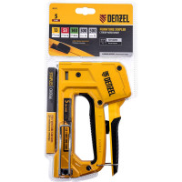 Мебельный степлер Denzel тип 53 и 13, 6-14 мм, тип 140, 10-14 мм, тип 300, 15 мм, тип 500, 15 мм 40215