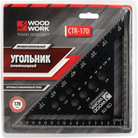 Плотницкий угольник WOODWORK 170 мм, алюминиевый, метрический CTR-170