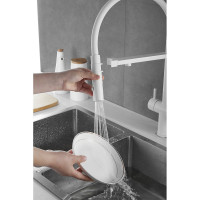 Смеситель для кухни ROSE с подключением к фильтру питьевой воды, белый R958C