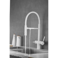 Смеситель для кухни ROSE с подключением к фильтру питьевой воды, белый R958C