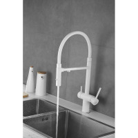 Смеситель для кухни ROSE с подключением к фильтру питьевой воды, белый R958C