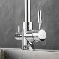 Смеситель для кухни SHEVANIK с подключением к фильтру питьевой воды, хром S168