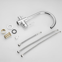 Смеситель для кухни SHEVANIK с подключением к фильтру питьевой воды, хром S168