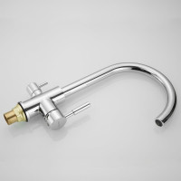 Смеситель для кухни SHEVANIK с подключением к фильтру питьевой воды, хром S168