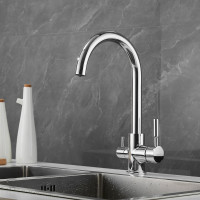 Смеситель для кухни SHEVANIK с подключением к фильтру питьевой воды, хром S168