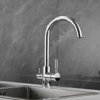 Смеситель для кухни SHEVANIK с подключением к фильтру питьевой воды, хром S168