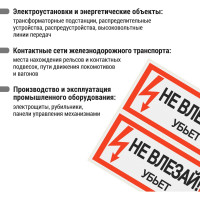 Плакат "Не влезай. Убьёт" TDM ELECTRIC 200х100мм, в упаковке 10 штук SQ0817-0036