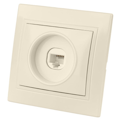 Компьютерная розетка TDM ELECTRIC Таймыр RJ45 слоновая кость SQ1814-0121
