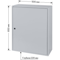 Щит с монтажной панелью ЩМП-3-0 Народный 650х500х220 TDM ELECTRIC SQ0905-0903