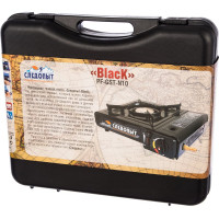 Газовая плита с переходником Следопыт Black PF-GST-N10