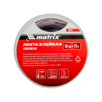Клейкая алюминиевая лента MATRIX, 50 мм х 10 м 89071