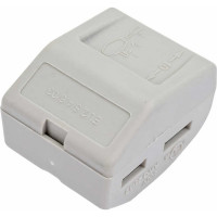 Строительно-монтажная клемма (СМК) ЭРА NO-222-23 модель 413, с рычагом, 3 отверстия, 0.08-2.5мм2, 2 штуки Б0033397