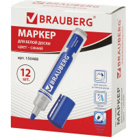 Маркер для доски Neo, с клипом, 5 мм, синий, BRAUBERG 150488