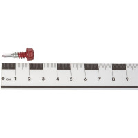 Кровельный саморез Качественный КРЕПЕЖ красный рубин RAL 3003, 5.5х19 мм, 200 шт 1000663 КЧ