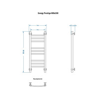 Полотенцесушитель ENERGY Prestige 800х300 00000015310