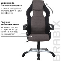 Компьютерное геймерское офисное кресло BRABIX Techno GM-002, с подлокотниками 531815