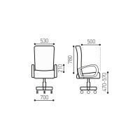 Компьютерное геймерское офисное кресло BRABIX Techno GM-002, с подлокотниками 531815